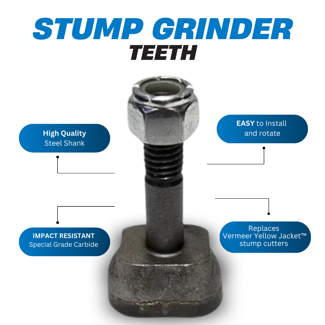 Aftermarket Stump Grinder Teeth Compatible with Vermeer® Yellow Jacket®
