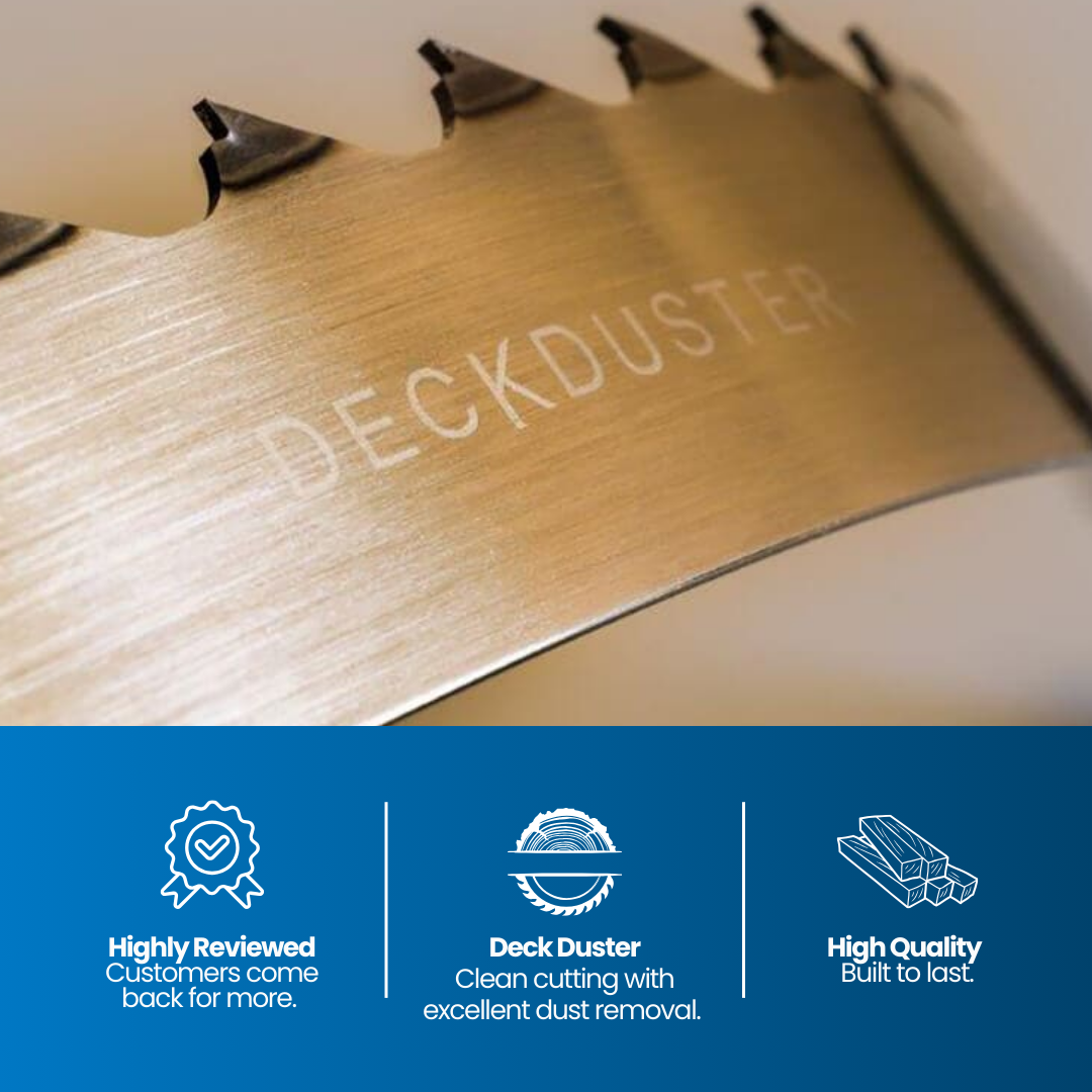 156" x 1-1/4" x .041 x 3/4" Deck Duster (Box of 6 pcs) Bandsaw Blades for Sawmills