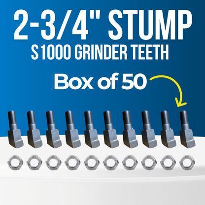 50 PACK 2-3/4'' Carbide Stump Grinder Teeth - S1000 Replacement