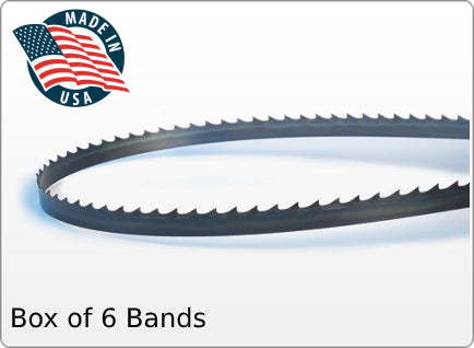 Bandsaw Blades 93-1/2" x 1/2" x .025" x 10TPI (Pack of 6 Bands)